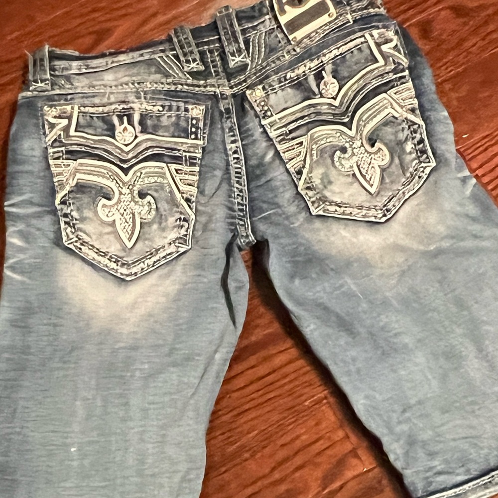 Men’s denim Rock Revival shorts